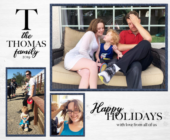 funny Thomas family holiday card