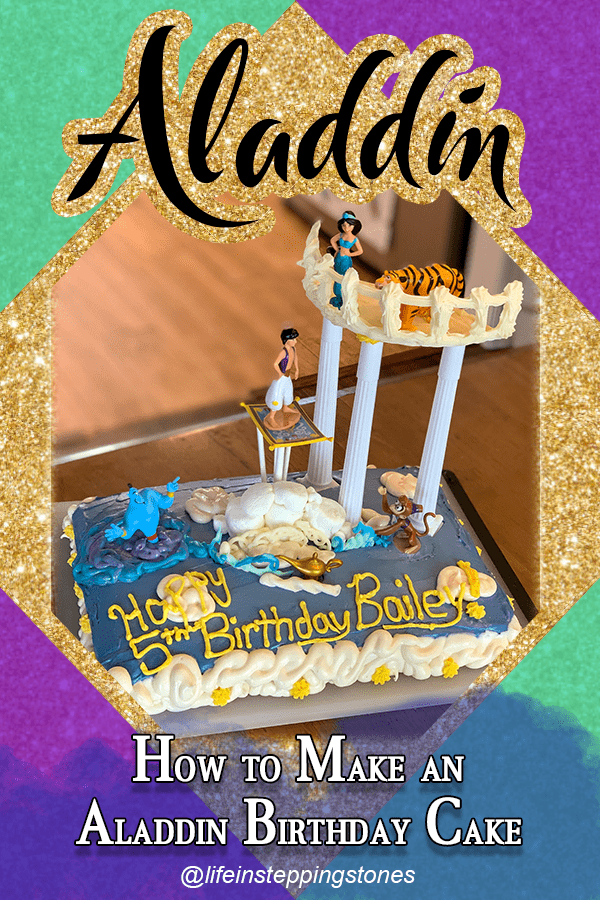 How to Make a Disney's Aladdin Birthday Cake - balcony scene "A Whole New World"