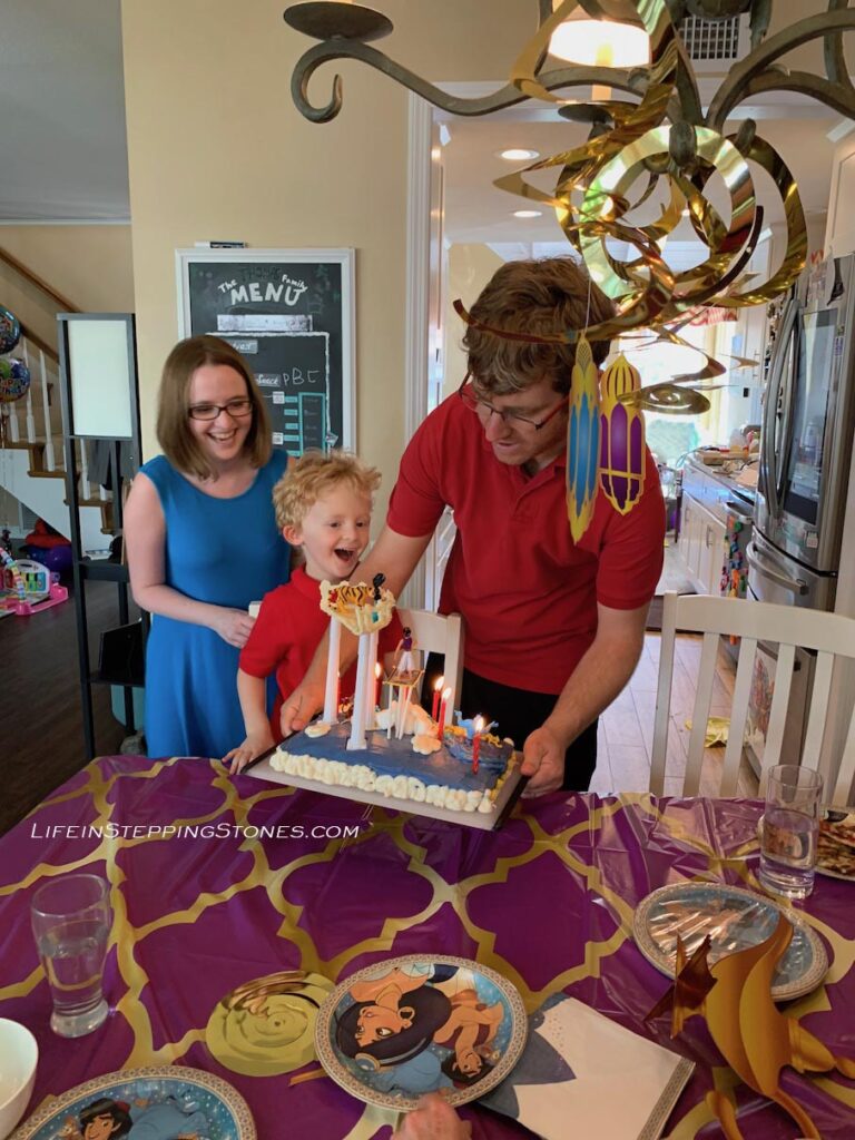 Aladdin Birthday Cake Celebration