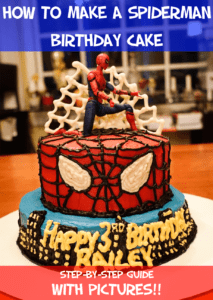 How to Make a Spider-Man Birthday Cake | Life in Stepping Stones