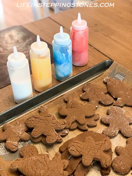 Gingerbread Cookies and Icing for Decorating