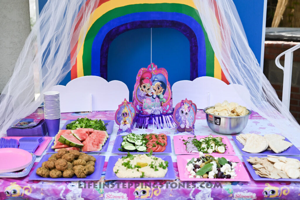 food to serve at Shimmer and Shine theme birthday party