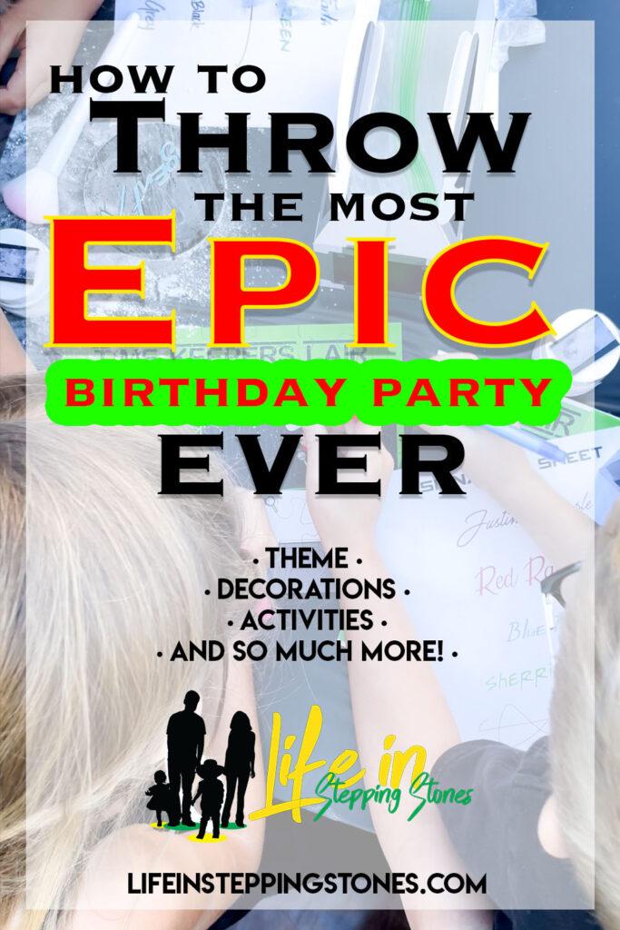 Everything you need to know to throw the best birthday party ever. We've got the perfect party theme, DIY decorations, activities, games, cake, favors, and more. You will never run out of birthday party ideas and your kid will be talking about this party for years to come!