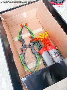 Minecraft Party Mystery Craft Box for Bow and Arrow Target Game