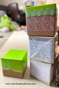 Minecraft Birthday Party DIY Building Blocks Game