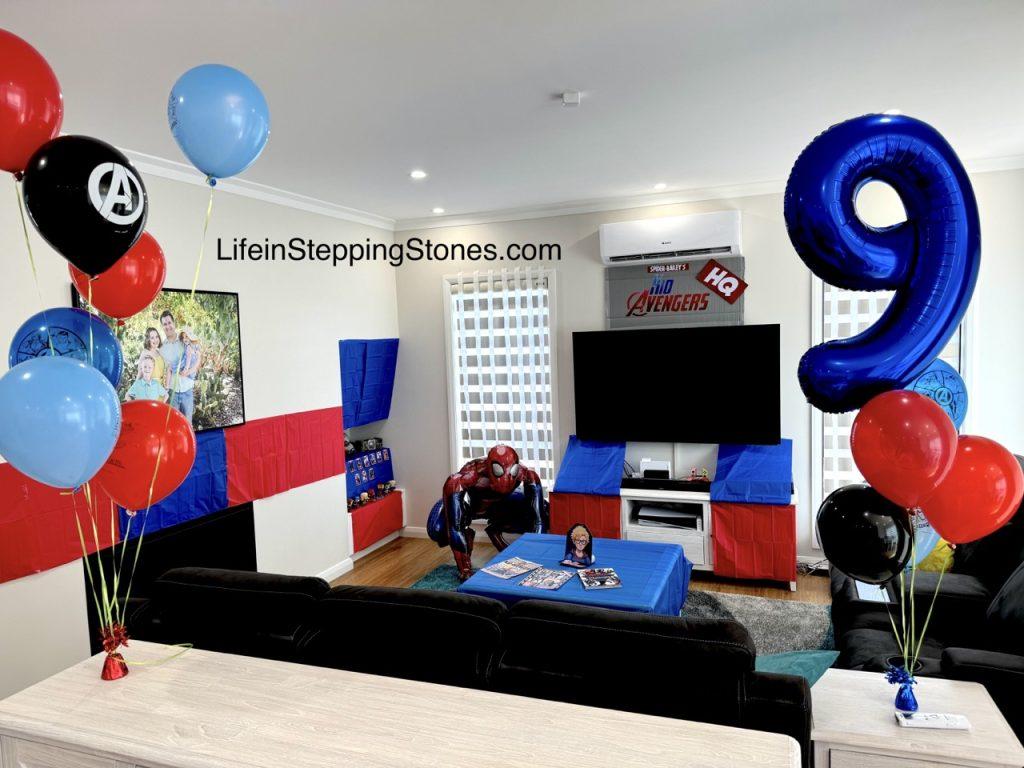 Spiderman Birthday Party - Kid Avengers Headquarters Decorations