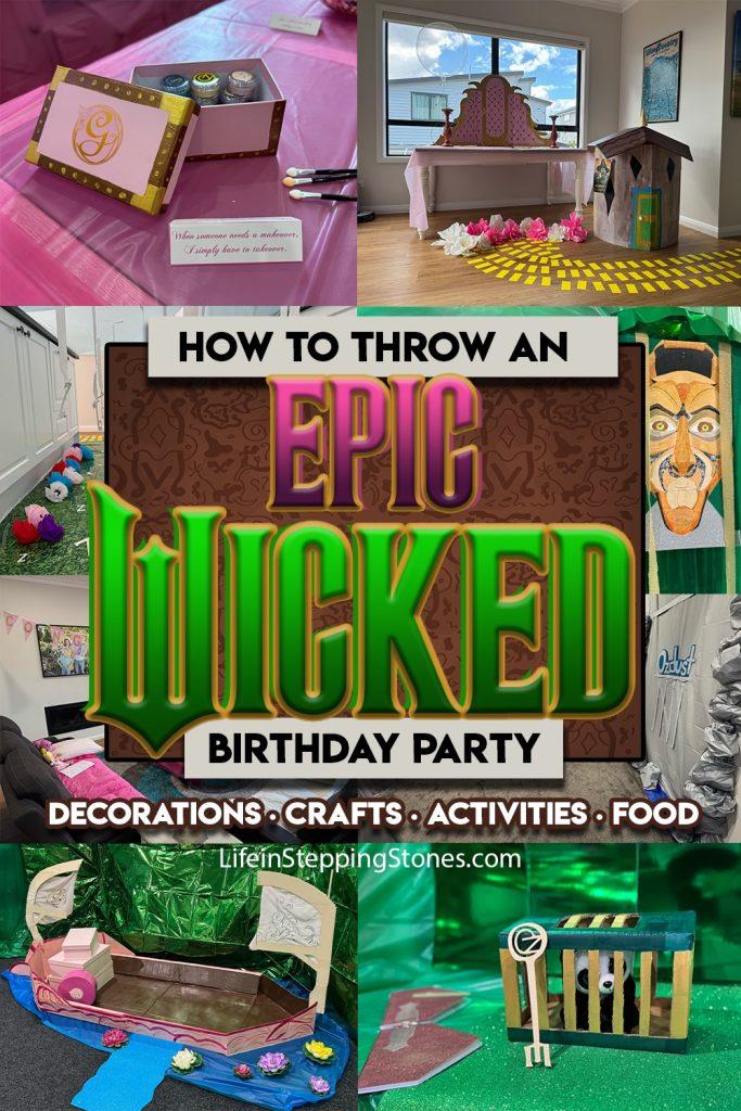 Stop the Wizard and save the animals during an epic Wicked party. Discover decoration ideas, food, and activities based on Glinda & Elphaba's journey for a birthday party based on the movie!