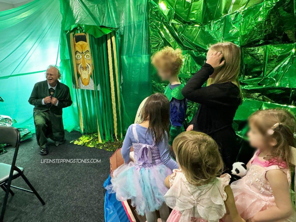 The Wizard is defeated during Wicked birthday party